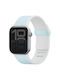 Uniq Revix Iv Premium Apple Watch 42 41 40 mm Edition Wendebares Magnetisches Blau-Weißes Tragbare Bänder