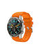 Curea Silicon Textură Twill Amazfit Bip 6 46mm Portocalie