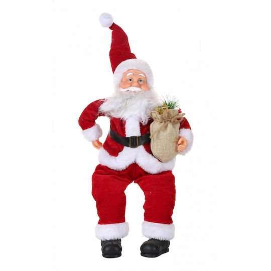Plüsch Dekorativer Weihnachtsmann Stoff 55x23cm