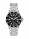 Emporio Armani Explorer Herrenuhr Solar mit rostfreiem Stahlarmband Schwarz/Silber