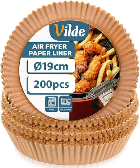 Vilde Hârtii Antiaderente pentru Air Fryer 19x19cm 200 Bucăți