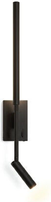 Inlight Wall Lamp with Integrated LED and Warm White Light Black