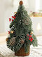 Decoratiune De Masă De Crăciun Flippy Model Pom De Crăciun Mic Ornament Birou Interior Plastic 30 X 15 X 15 Cm Verde