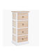 Wooden Storage Drawers with 4 Drawers L34xW25xH78cm