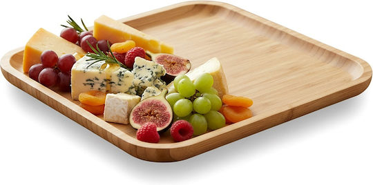 Excellent Houseware Бамбуков Сервиращ Диск 30x30x2см