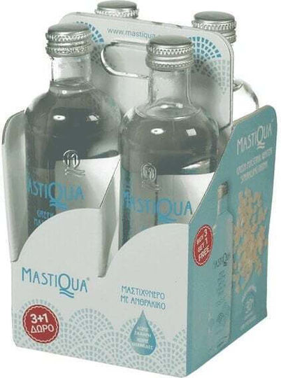 Mastiqua Ανθρακούχο Νερό σε Γυάλινο Μπουκάλι 4x0.33lt