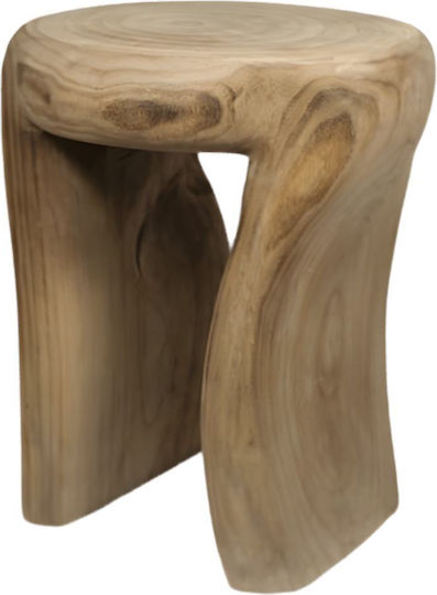 Wooden Garden Stool Paulwonia 34x34x42cm
