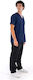 Men's Medical Scrubs Dark Blue & Black
