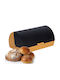 Relaxdays Cutie de Pâine cu Capac din Bambus Maro 19x26.5x37.5cm