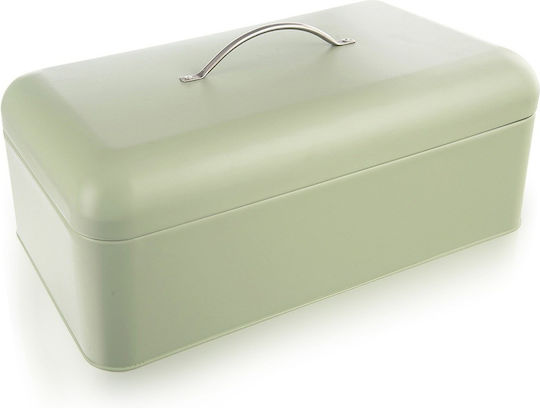 Orion Bread Box with Lid Metallic Green 42.5x23x20cm