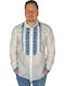 Blouse White Blue