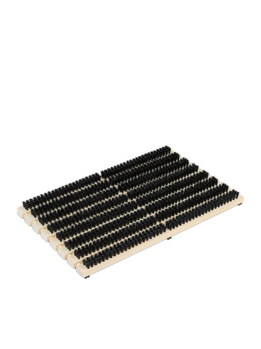Relaxdays Schuhbürste Natürliche Schwarze 4,5x59x36cm 2kg