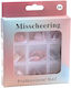 Misscheering Nail Tips Artificial Nails Medium Almond 5 Nude Colors 135pcs No 04