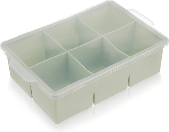 Orion Formă Pentru Cuburi De Gheață Din Silicon Cu Capac Verde