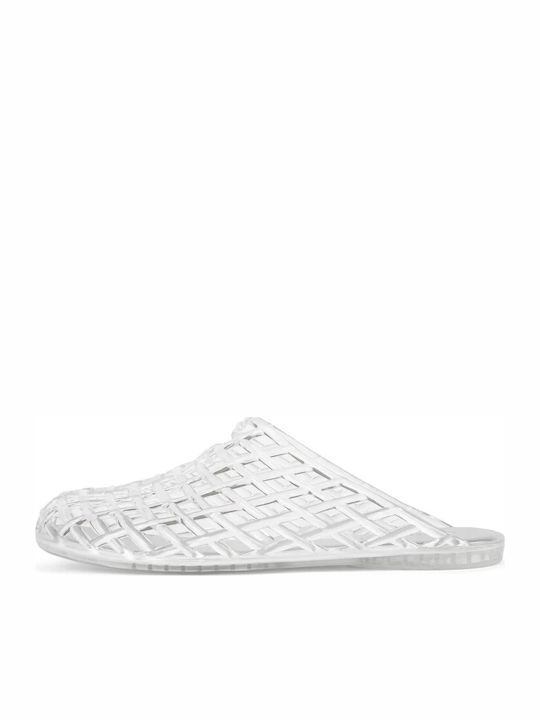 Jeffrey Campbell Mules με Τακούνι σε Λευκό Χρώμα