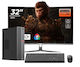 OptimX T5 SFF + Monitor Curbat 32" + Kit Tastatură și Mouse USB Refurbished Grad A (Core i5-9500T/16GB/512GB SSD/W11 Pro) Vopsit