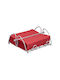 Relaxdays Metallischer Serviettenhalter Silber 8x22,5x19,5cm
