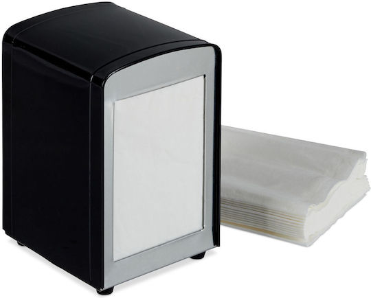 Relaxdays Black Napkin Holder 15x9.5x11cm 10025508_46