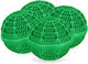 Set 4 Eco-friendly Washing Balls Relaxdays Green 9.5x10.5cm