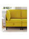 Velvet Yellow Armchair 70x70x82cm