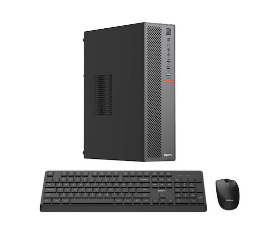 OptimX T5 SFF + Kit Tastatură și Mouse Wireless Recondiționat Grad A (Core i5-9500T/8GB/256GB SSD/W11 Pro)