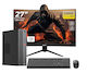 OptimX T5 SFF + Monitor Curbat 27" + Kit Tastatură Și Mouse USB Refurbished Grad A (Core i5-9400/16GB/512GB SSD/W11 Pro)