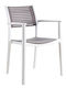 Outdoor Chair Polypropylene Galapagos White/Grey 55x56.5x85cm