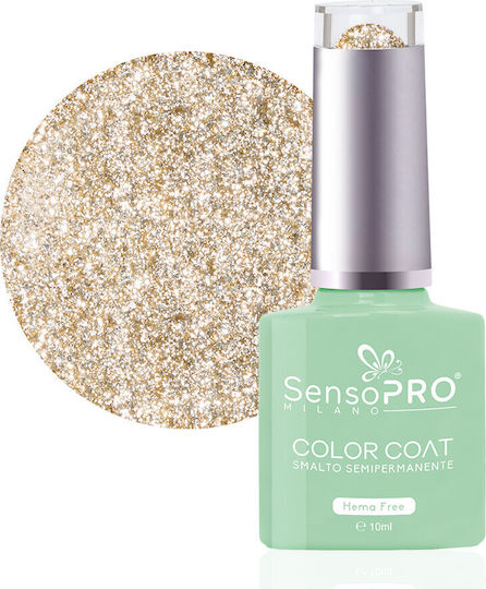 SensoPro Hema Free Ojă Pentru Unghii Cu Gel Auriu Briliant 10ml