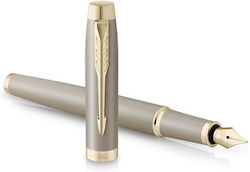 Parker Sandstone Cht Füllfederhalter Fein Bronze aus Messing