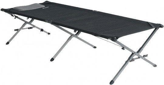 Laguna Hills Folding Guest Bed Campaign Single Black 208x80x50cm