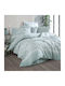 Clasy Home Подредба Пликове За Завивки 100% Памук 200x220см Двойна С 2 Калъфки За Възглавници И 1 Чаршаф Бежов