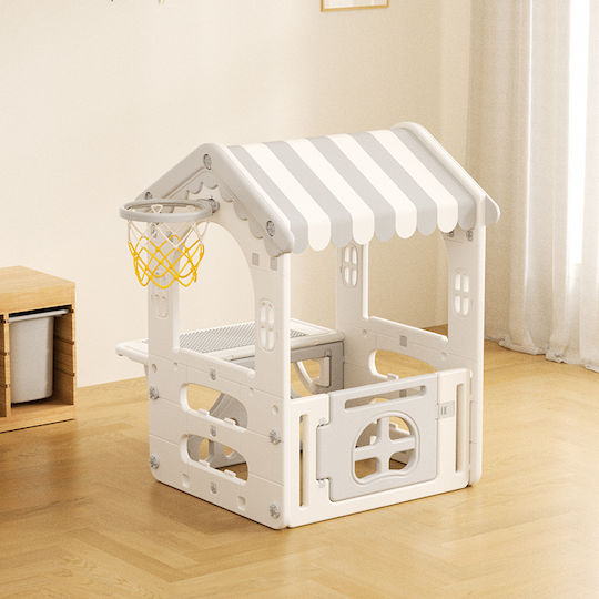 Homeone Multifunctional Kids Playhouse Garden Grey 83x85x115cm