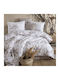 Clasy Home Подредба Пликове За Завивки (2 Бр) 100% Памук 150x220см Единична С Калъфка За Възглавница & 1 Чаршаф Luxury