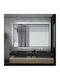 Imex Bathroom Mirror Led with Metal 140x80cm Black