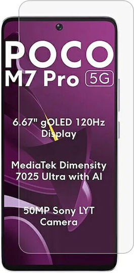 Secure Glass Screen Protector Xiaomi Poco M7 Pro Flippy 3d Tempered Glass High Definition Ultra Clear 2.5 Hd Curved Edges 0.3 Mm Scratch Resistant