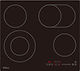 Tesla Ceramic Autonomous Cooktop With Lock Mode 58.9x51.9cm