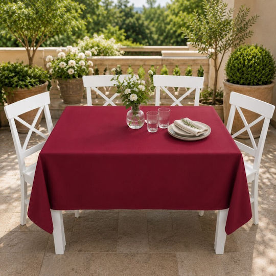 Pucioasa Τραπεζομάντηλο Βαμβακερό Burgundy 140x320εκ.