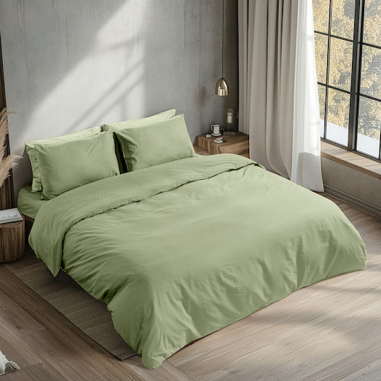 Beauty Home 1230 Ημίδιπλο 125x200+35εκ. με Λάστιχο Λαδί