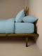 Sunshine Cotton Feelings 120 Σετ Σεντόνια Μονά με Λάστιχο 105x205+30εκ. Sky Blue (3τμχ)