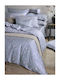 Down Town Home Jasmine Σετ Σεντόνια King Size 290x280εκ. Μπλε (4τμχ)