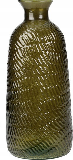 Koopman Glasvase Blau 13xH31cm