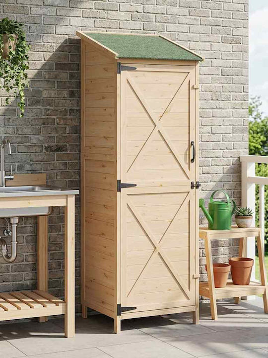 Wooden Garden Shed M0.595xW0.56xH1.765m