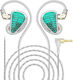 KZ Слушалки за ушите In Ear As16 Pro Без Микрофон Зелени