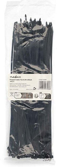 Nedis Cable Ties Plastic in Black Colour 100pcs CTS07100BK