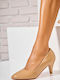 Damen Pumps Mit Mittelhohem Khaki Absatz