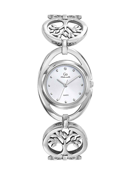 GO Mademoiselle Women's Watch 26mm Battery with Silver Metal Strap