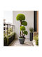 Copac Artificial Decorativ Topiary 90cm 4 Bile Verzi Ghiveci Plantă Modernă De Interior
