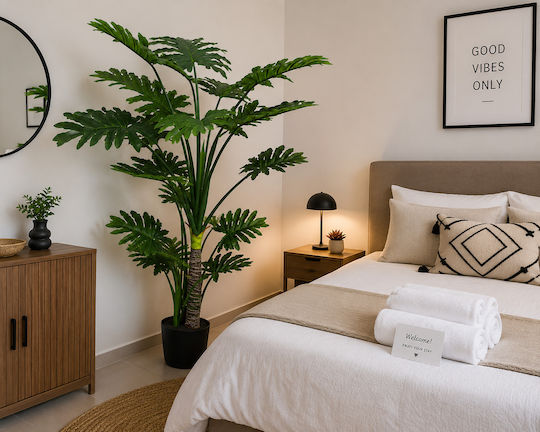 Plantă Artificială Tropicală Monstera și Palmier 160cm Ghiveci Interior Plantă Artificială Tropicală Monstera și Palmier 160cm Ghiveci Interior