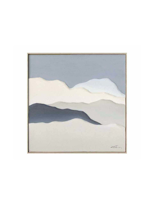Wall Art 100% Hand Paint P Frame 80x80cm