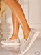 Leather Women's Moccasins In Gray Colour